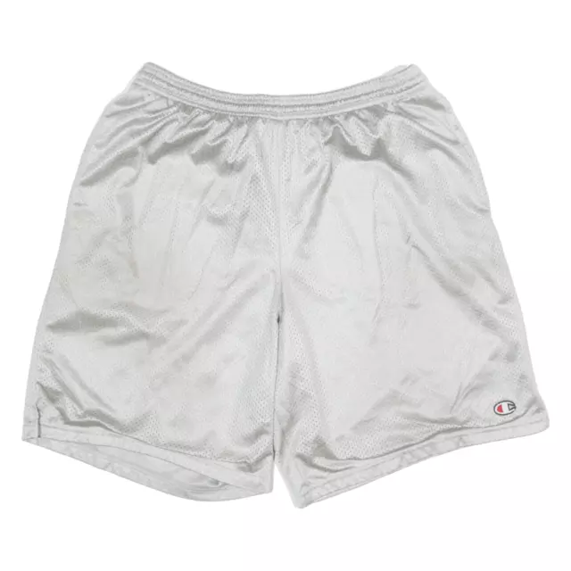 CHAMPION Mens Sports Shorts Silver Relaxed L W30