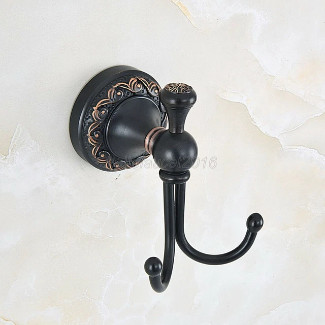 Oil Rubbed Bronze ath Robe Hooks Towel Rack Coat Hat Hook Door Wall Hanger