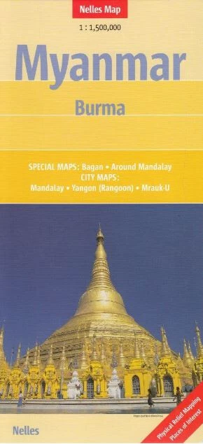 MYANMAR -- BURMA: 1:1,5 Mio (Nelles) | Landkarte Map | Zustand NEU EUR ...