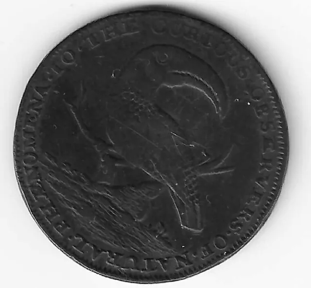 Undated 18th Century Token Pidcock Middlesex Half Penny 1/2d Coin M454 Toucan