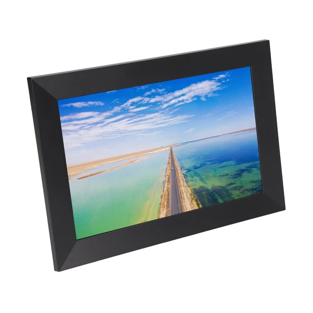 (Prise UE)Cadre Photo Intelligent 10.1 Pouces écran Tactile 100-240V Cadre