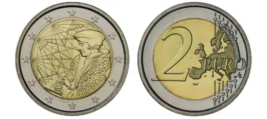 2 Euro Commemorativi - Italia 2022 Prog. Erasmus Fdc Da Rotolino (Prevendita)