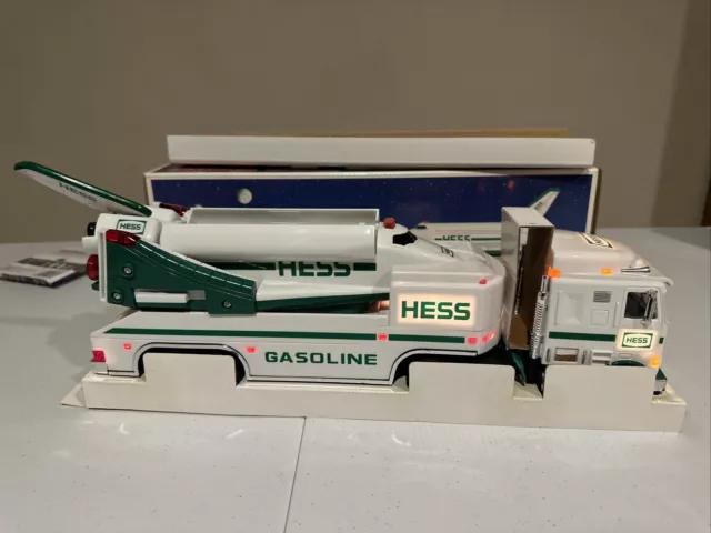 Hess 1999 Toy Truck and Space Shuttle With Satellite in Original Packaging
