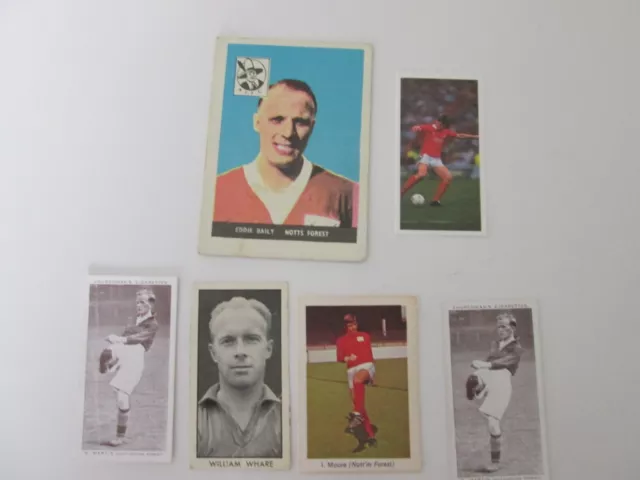 Nottingham Forest FC  - Football Cards Set of 6 mixed cards from over the years