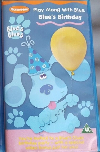 BLUE'S CLUES: BLUE'S Birthday VHS (Nickelodeon/ rare) £12.00 - PicClick UK