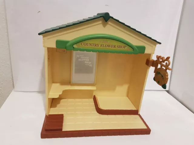 Fleuriste Maison de Poupée Sylvanian Families country flower shop florist rare