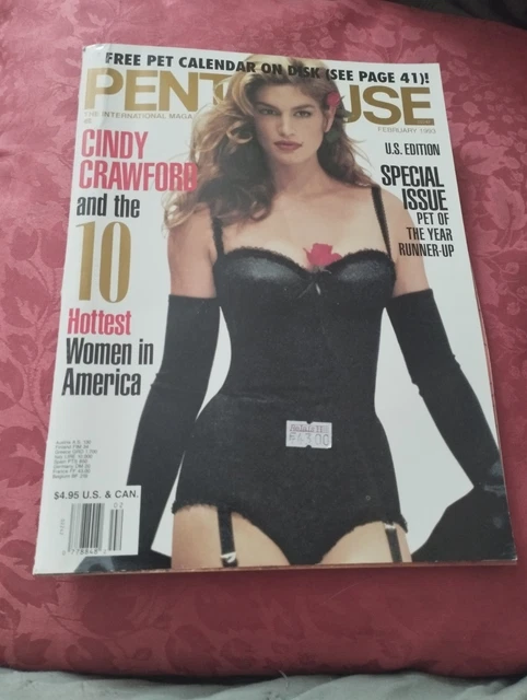 PENTHOUSE MAGAZINE FEBRUARY 1993 - Pet Julie K. Smith - Cindy Crawford