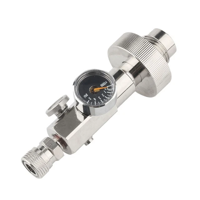 Adapter Converter 4500Psi Air Scuba Din With Meter 8mm Fill Station HPA