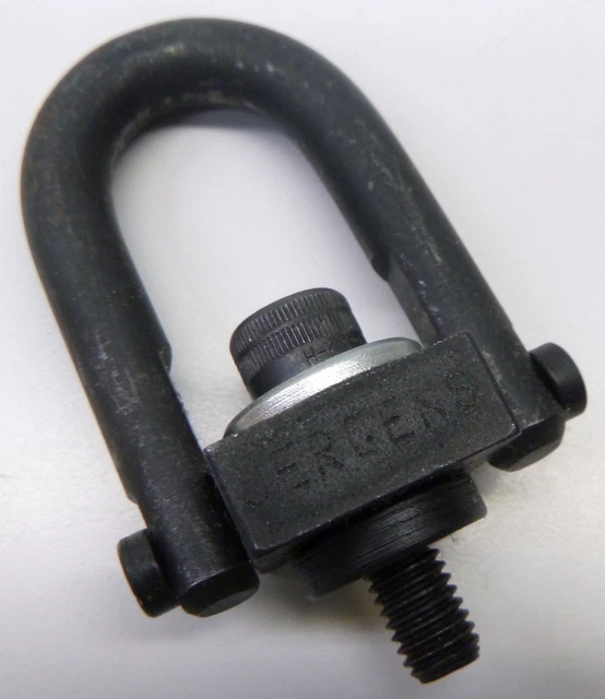 Jergens 23456 Hoist Ring, Center-Pull Standard U-Bar (Metric), 400 kg, M8 x 1.25