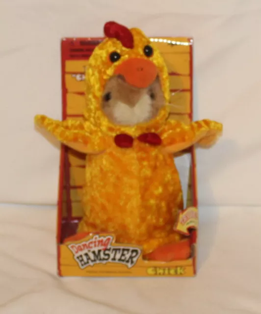 Gemmy Dancing Hamster Chick Sings Animated Plush Toy 2003 with Box