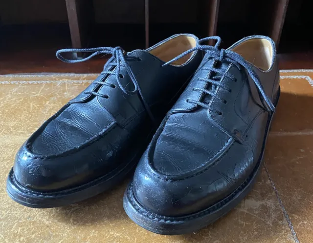Chaussures Jm Weston Golf 641 Derby 5.5D 40 En Cuir Noir Leather Shoes 850€
