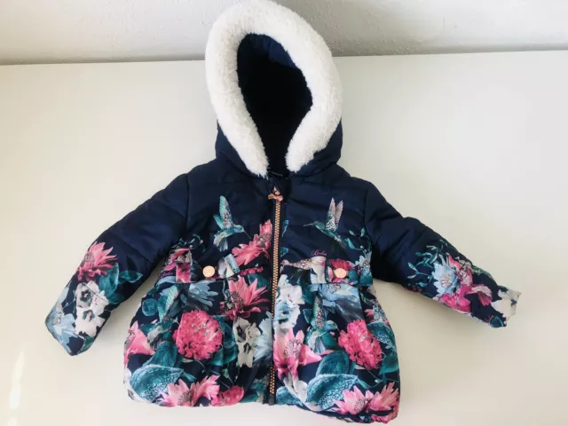 ted baker baby girl winter jacket 6-9months