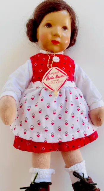 Käthe Kruse Puppe, Modell Hanne Kruse 1982, 26cm, Sammlerpuppe, Künstlerpuppe