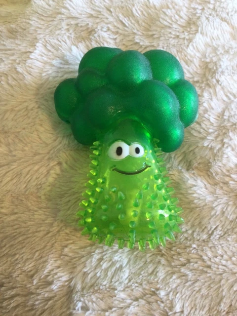 Squeaky broccoli shop dog toy