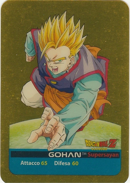 Carte Lamincard Dragon Ball Goku Super Saiyan 3 SSJ3 - Série Or 2006 - Rare - Italien