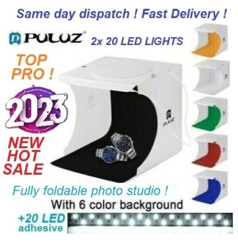2023 Nouveau Pro Studio photo 40 LED + 6 toiles de fonds ✔ TOP VENTE ! 👍 ★★★★