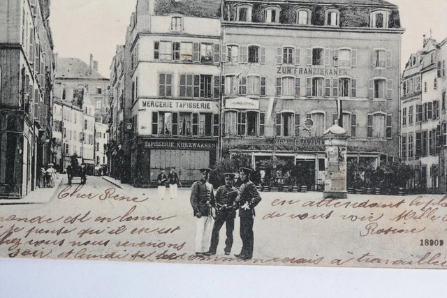 CPA Moselle Metz Place de Chambre et rue du Faisan Mercerie (58491) 2