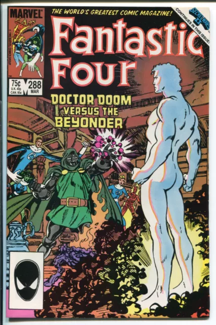 Fantastic Four #288 High Grade  Doctor Doom vs Beyonder Secret Wars II