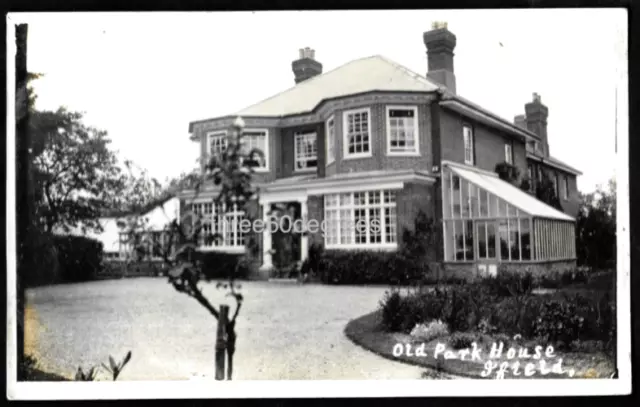 Vintage 1930s Real Photo Sussex Postcard: Old Park House, Ifield, Crawley