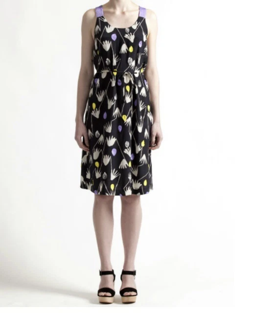 GORMAN X RHYS Lee 100 silk sleeveless Shift dress with sequin straps size 8 76.00 PicClick AU