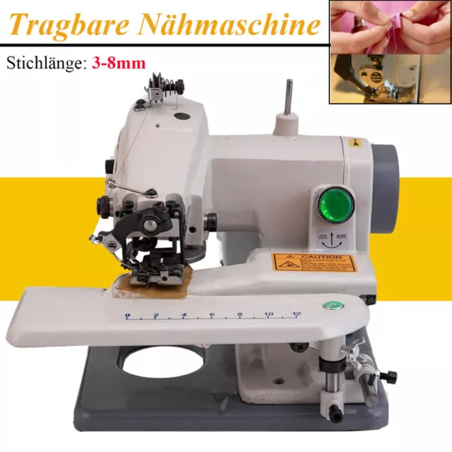 Máquina de coser portátil máquina de coser electrónica a ciegas con 1 aguja adicional