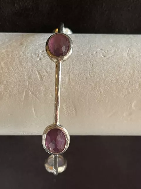 Ippolita Amethyst Gemstone Rock Candy Sterling Silver Bangle