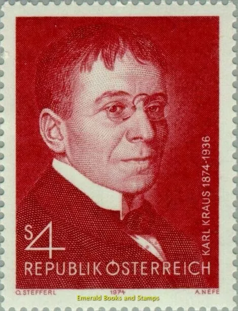 EBS Austria 1974 - Karl Kraus - Writer - ANK 1470 - MNH**