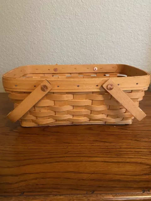 Longaberger Basket - 1999 - Medium Chore Basket - Signed Protector