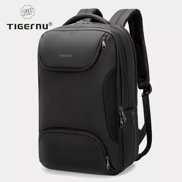 Large Capacity Backpack Men 15.6" laptop Anti theft School Travel Bag Waterproof