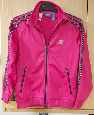 Girls Adidas Tracksuit Top Size 11-12 Years Pink