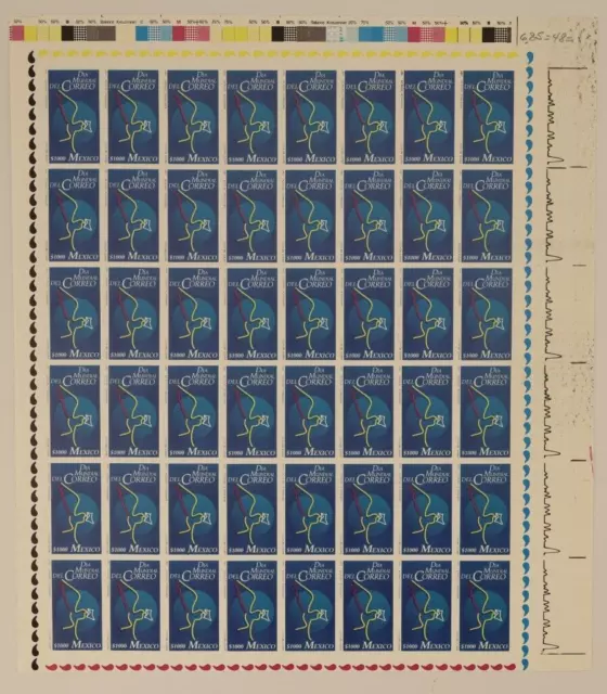 Mexico Stamp Sheet sc# 1706 MNH 1991 Mint