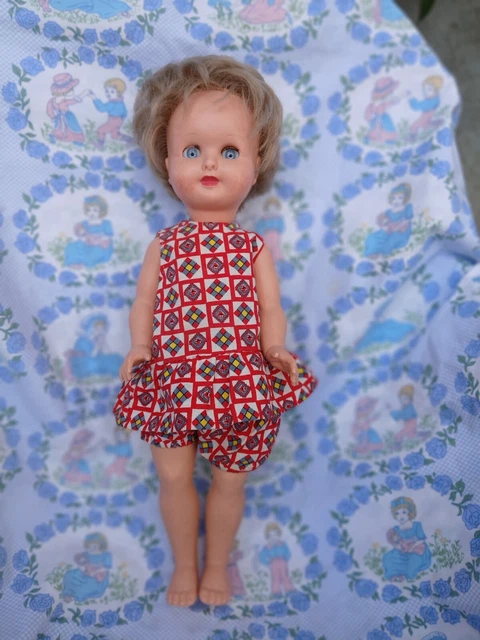 50cm neuve Nora Clodrey Polyflex Poupée tenue d origine 1960