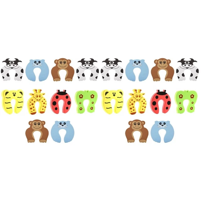 20 piezas Accesorios para puerta Animales Niños Bebé Protector de Pellizcos de Seguridad