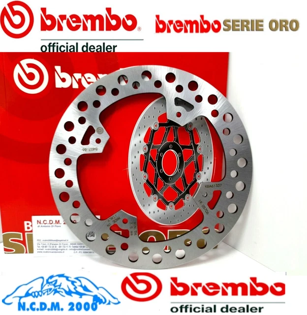 Disques De Frein Arrière Brembo Max - Jeu De 2 - Diamètre 252.5 Mm - Épaisseur 10 Mm - Compatible Nombreux Véhicules