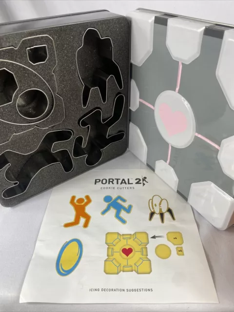 Collectible Portal 2 Cookie Cutters Thinkgeek Gamer Sugar Cookie Recipe Tin