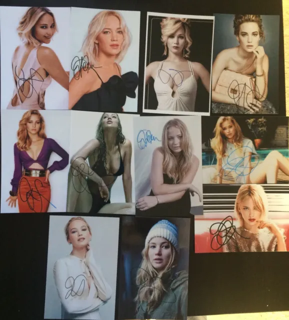 Jennifer Lawrence - Signed Printed Photo Set 6x4