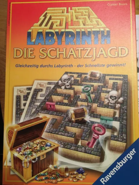 Ravensburger 26365 Labyrinth Die Schatzjagd Familien/Kinderspiel Neu 7-99 Jahre