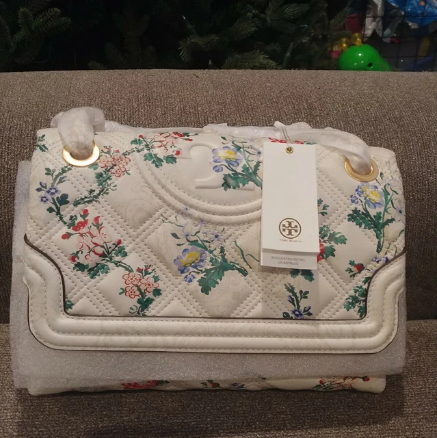 NWT Tory Burch Fleming Soft Large Convertible Shoulder Bag 137301  pebblestone