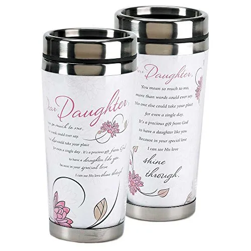 Dear Daughter Shine Through Flower 16 Oz. Stainless Steel Insulated Travel Mug