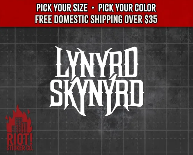 Lynyrd Skynyrd Decal for Car Band Logo Sticker for Laptop Classic Rock