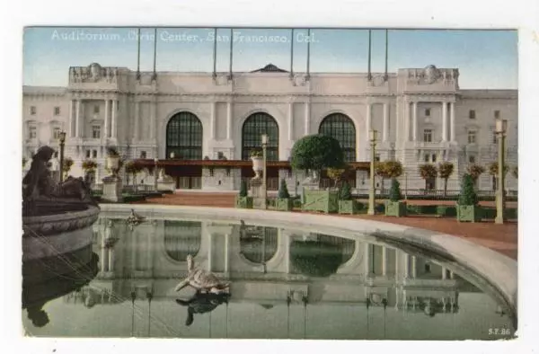 AK San Francisco California, Auditorium, Civic Center, 1910