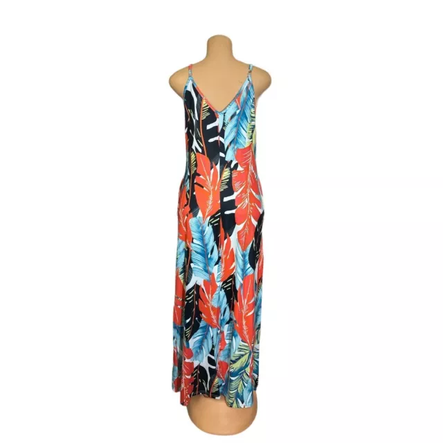 Printed Leaf Maxi Dress S 2