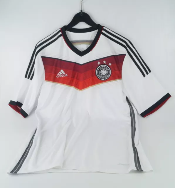 Adidas DFB Deutschland Heim Trikot WM 2014 - Gr. L - Weiß - 3 Sterne ⭐⭐⭐