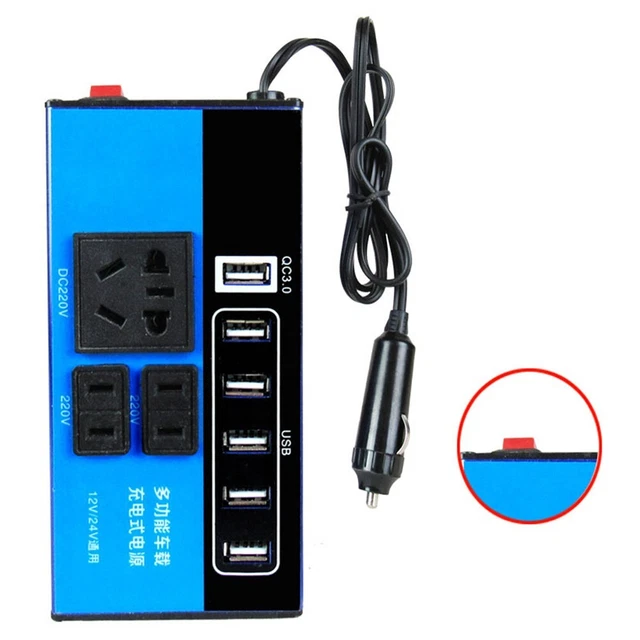 Voiture Convertisseur Voiture Universel puissance DC12V 24V Pour DC110V /