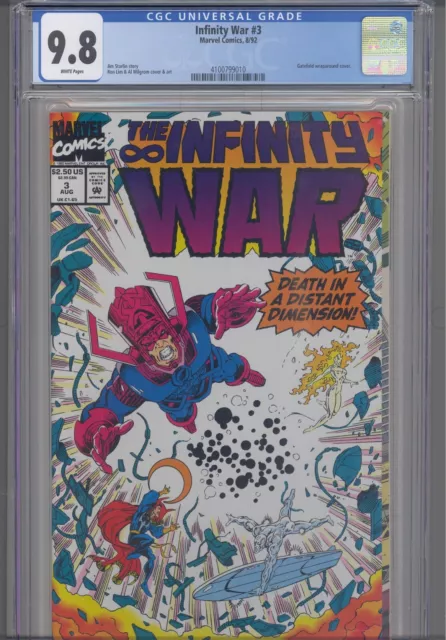Infinity War #3 CGC 9.8 1992 Marvel Comics Gatefold Wraparound Cover