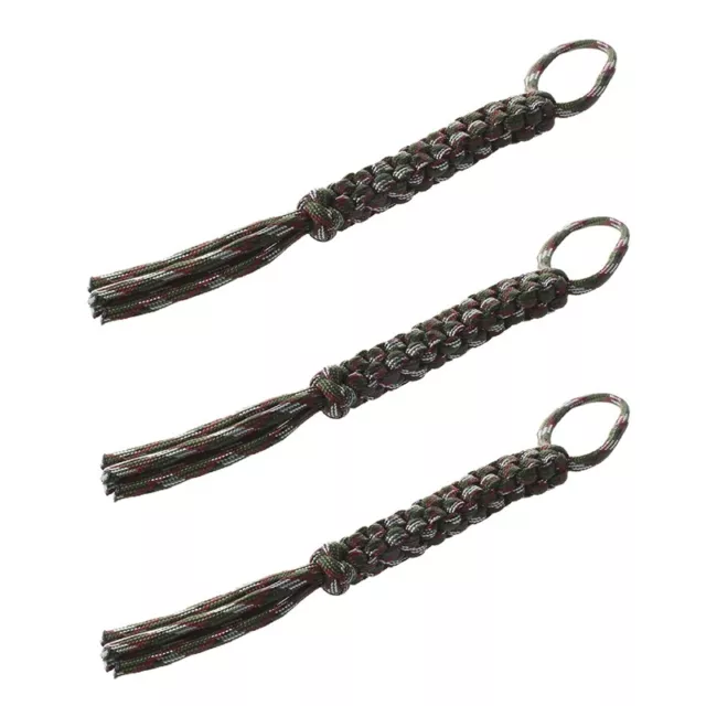 3X Woodland Cordino digitale mimetico Paracord trama quadrata E9U75388