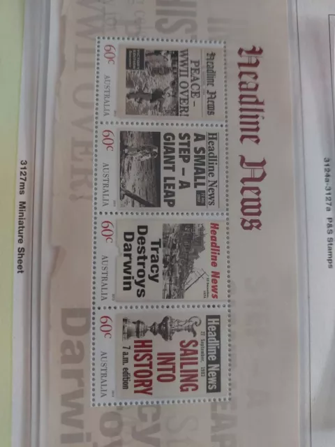 Stamps Headline News Mini Sheet