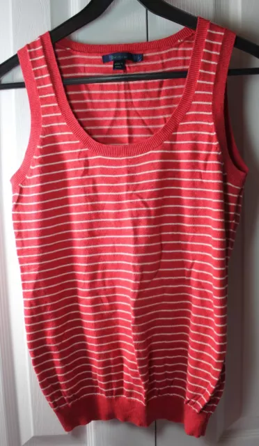 Boden Women’s 10 Sleeveless Crewneck Sweater Shirt Tank Top Striped