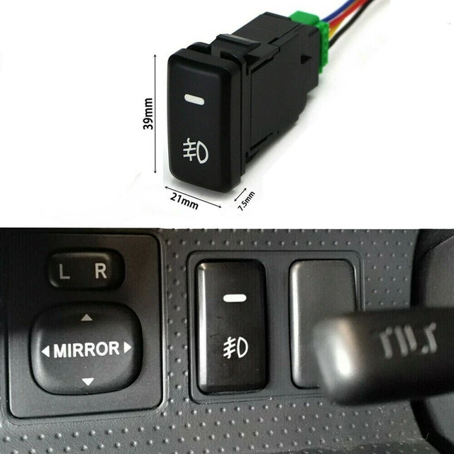 39mm-OEM Double Poussoir Interrupteur Bouton LED Barre Brouillard Kit Eclairage