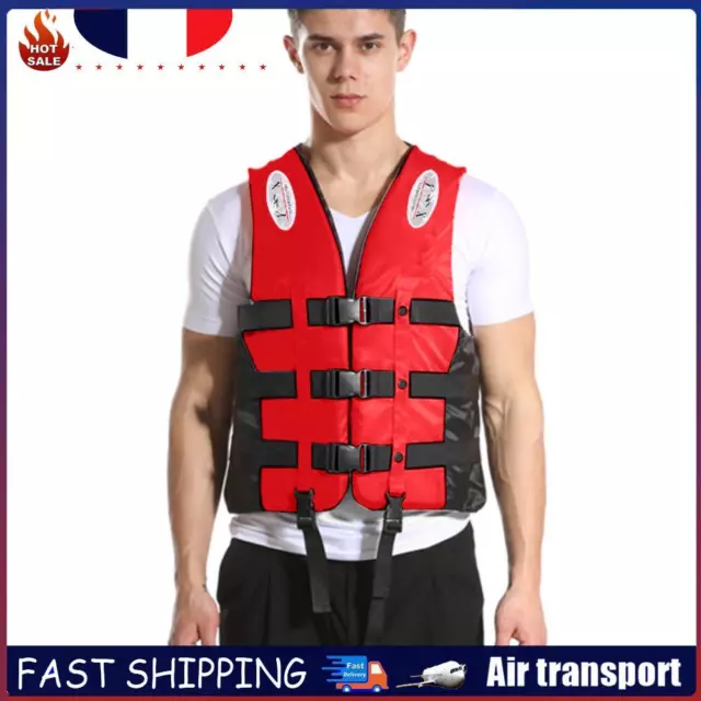 Boating Vest Portable Buoyancy Vest Wear-resistant for Swimming (Red S) FR